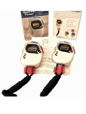 2 Digital Stopwatches w/ Timer & Alarm Sports Fitness Exercise Race Track Run